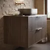 Meuble sous lavabo Badplaats Rimini 80 x 46 cm brun noyer - Voir les images du produit 3