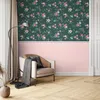NEWROOM Tapete Grün Vliestapete Blumen - Blumentapete Produktbild-Vorschau 4