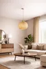 Luxolar LED Pendelleuchte E27 Rattan Boho Beige/Grau - Produktbild-Vorschau 6
