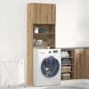 vidaXL Skříňka na pračku Artisan dub 64x24x190 cm Materiál Náhled obrázku produktu 3