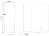 vidaXL Kopfteil-Kissen "Hanko" Hellgrau 80 cm Samt Produktbild-Vorschau 8