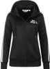 Dámská tepláková souprava s kapucí BROMLEY Black/White XXL Náhled obrázku produktu 4