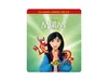 The image is a marketing graphic for the Disney movie Mulan, featuring the main character and a dragon. Produktbild-Vorschau