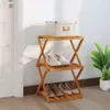 vidaXL Składana półka 3 półki brązowa 43x31x63 cm lite Podgląd zdjęcia produktu 2