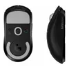 Two views of a black wireless computer mouse on a white background. Produktbild-Vorschau