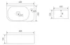 SAT Infinitio Handwaschbecken Hängewaschbecken 40x21,5 cm Produktbild-Vorschau 5