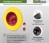 Schubkarrenrad Vollgummi 4.00-8 / 4.80 mit Achse 200 Kg Produktbild-Vorschau 2