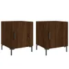vidaXL Nachttische 2 Stk. Braun Eichen-Optik 40x40x50 cm Produktbild-Vorschau 3