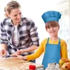 Set Kinderschürze und -mütze mit Ärmeln, Kochschürze für Produktbild-Vorschau 4
