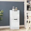 vidaXL Kredens biały wysoki połysk 30x30x70 cm materiał Podgląd zdjęcia produktu 4