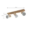 Lindby Deckenleuchte Thorin, 47 cm, 3-flg., weiß, Holz, E14 Produktbild-Vorschau 3