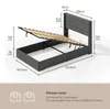 BEALIFE Polsterbett 120x200 cm mit Lattenrost & Produktbild-Vorschau 7