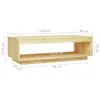 Couchtisch 110x50x33,5 cm Kiefer Massivholz , Couchtische Produktbild-Vorschau 8