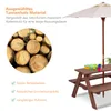 COSTWAY Kinder Sitzgruppe mit abnehmbarem Sonnenschirm, Produktbild-Vorschau 4