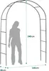 Arc de pergola de jardin 240 cm Plonos PL-990 Voir les images du produit 5