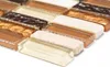 Mosaikfliese Transluzent beige braun Stäbchen Glasmosaik Produktbild-Vorschau 2