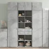 vidaXL Hochschrank Betongrau 70x42,5x225 cm Holzwerkstoff Produktbild-Vorschau 1
