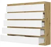Komoda 140 cm 10 zásuvek skříňka FRAMIRE R-140-S10 artisan Náhled obrázku produktu 7