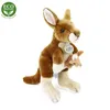 Canguro Peluche Con Cucciolo 27cm Ecologico Anteprima dell’immagine prodotto 9