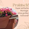 2x Geländerkasten Balkon mit Wasserspeicher Blumentopf Zaun Produktbild-Vorschau 5