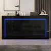 Mobile bar Merax con finitura lucida e illuminazione LED, Anteprima dell’immagine prodotto 3
