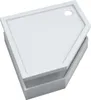 AQUABAD® Duschwanne SET Basic Smooth White 90x90cm Fünfeck Produktbild-Vorschau 1