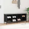 vidaXL Botník s policí černý dub 131 x 35 x 50 cm Náhled obrázku produktu 4