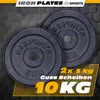ScSPORTS® Hantelscheiben - Set 10kg (2x5kg), 30/31mm Produktbild-Vorschau 2