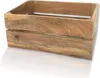 Holz Kiste natürlich braun 36 x 25cm vintage Produktbild-Vorschau 1