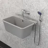 Granitan - Výlevka - Drez 61x41 cm - Drez sivý - s batériou Náhľad obrázku produktu 15