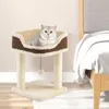 Petit arbre à chat COSTWAY, arbre à chat avec siège en Voir les images du produit 2
