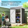 Metalowa szopa narzędziowa Outsunny 1,36 m² 161 x 95 x 181 Podgląd zdjęcia produktu 4