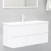 vidaXL Waschbeckenunterschrank Weiß 100x38,5x45 cm Produktbild-Vorschau 1