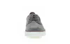 A front view of a gray men's casual shoe against a white background. Produktbild-Vorschau