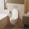 WC-Sitz D Form 46 x 36 cm Weiß Duroplast Toilettendeckel Produktbild-Vorschau 6