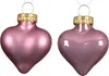 Christbaumkugeln Altpink Herzform 6 x glänzend & 6 x matt Produktbild-Vorschau 2