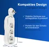 REV Steckdosenleiste - 3-Fach, mit Flachstecker, 2m Kabel, Produktbild-Vorschau 4