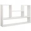 A white, modern loft-style bookshelf against a white background. Podgląd zdjęcia produktu