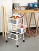 Metaltex Opbergrek met Wielen + 3 Manden 30x38x68 cm Wit Produktbild-Vorschau 4