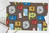 MuchoWow® Schreibtischunterlage Muster - Monster - Tiere - Produktbild-Vorschau 6