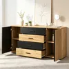 Buffet Merax en MDF avec 4 tiroirs et 2 portes, finition Voir les images du produit 2