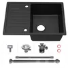 CECIPA Granitspüle Küchenspüle Granit Spülbecken 65x45, Produktbild-Vorschau 5