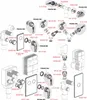 An exploded diagram showing various plumbing parts and their corresponding labels. Anteprima dell’immagine prodotto