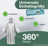 6x Einweg Regenjacke mit Kaputze transparent Einheitsgröße Produktbild-Vorschau 3