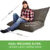 Green Bean® XXL Riesensitzsack "Square" aus Cordstoff 370 Produktbild-Vorschau 5