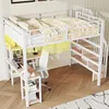 Merax Etagenbett 140x200cm, Hochbett Mit Schreibtisch, Produktbild-Vorschau 3