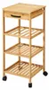HOWHOMELY | Wózek kuchenny – wózek na kółkach – 30 x 73 cm Podgląd zdjęcia produktu 1