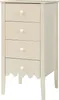 Kommode ‘Luspoo’ mit 4 Schubladen 82 x 40 x 40 cm Cremeweiß Produktbild-Vorschau 3