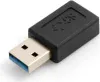 SYSTEM-S USB A 3.0 Stecker (male) auf USB 3.1 Typ C Buchse Produktbild-Vorschau 1