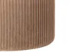 BELIANI Pouf Beige Samtstoff Plissiert Oval mit Stauraum Produktbild-Vorschau 7